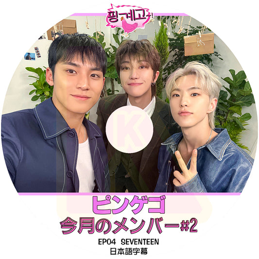 K-POP DVD 楽な弟たちはピンゲゴ 今月のメンバー #2 SEVENTEEN EP04 日本語字幕あり セブンティーン セブチ KPOP DVD