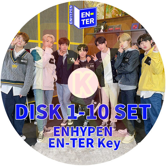 K-POP DVD ENHYPEN EN-TER 10枚SET EP01-EP160 日本語字幕あり ENHYPEN エンハイフン ENHYPEN KPOP DVD