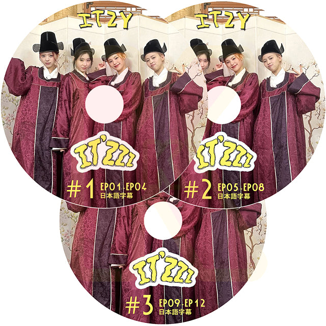K-POP DVD ITZY IT'zzz 3枚SET EP01-EP12 日本語字幕あり ITZY イッジ 韓国番組収録DVD KPOP DVD