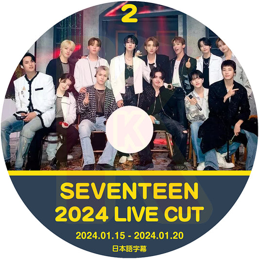 K-POP DVD SEVENTEEN 2024 V Live #2 2024.01.15-01.20 日本語字幕あり SEVENTEEN セブンティーン セブチ SEVENTEEN KPOP DVD