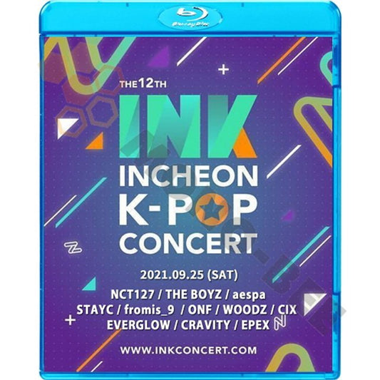 [Blu-ray] INCHEON K-POP CONCERT The12th 2021.09.25 EPEX/CRAVITY/ WOODZ/froims-9/EVERGLOW/aespa/STAYC/NCT127 KPOP [Blu-ray] - mono-bee