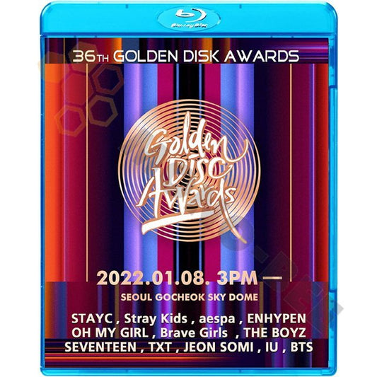 [K-POP Blu-ray ] 2022 The 36th GOLDEN DISK AWARD (2022.01.08) BTS/ SEVENTEEN/ aespa/ ENHYPEN/ THE BOYZ/ STRAY KIDS 他 Blu-ray - mono-bee