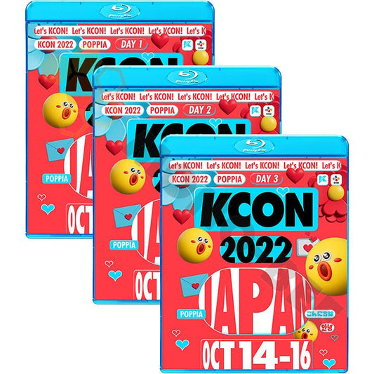 K-POP Blu-ray KCON 2022 in JAPAN 2022.10.14 - 2022.10.16 3枚 SET セット INI LE SSERAFIM NMIXX OCTPATH TNX TO1 VIVIZ ATBO DKZ Fromis_9 IVE JO1 NEW Jeans TXT ATEEZ Brave Girls DKB Kep1er TEMPEST NiziU - mono-bee
