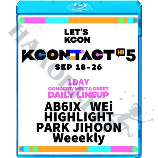 K-POP Blu-ray KCONTACT SEASON5 1DAY CONCERT MEET&GREET 2021.09.18-26 日本語字幕あり HIGHLIGHT/ AB6IX/ PARK JIHOON/ WEI/ WEEKLY - mono-bee