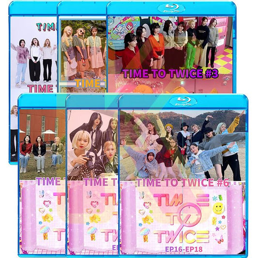 【K-POP Blu-ray ] TWICE -TIME TO TWICE #1 - #6 (日本語字幕有) 6枚SET - TWICE トゥワイス【K-POP Blu-ray] - mono-bee