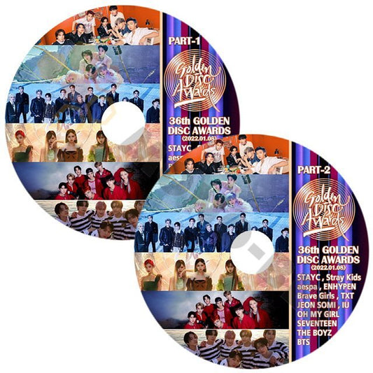 [K-POP DVD] 2022 The 36th GOLDEN DISK AWARD PART1,2 2枚セット(2022.01.08) BTS/ SEVENTEEN/ aespa/ ENHYPEN/ THE BOYZ/ STRAY KIDS 他 DVD - mono-bee