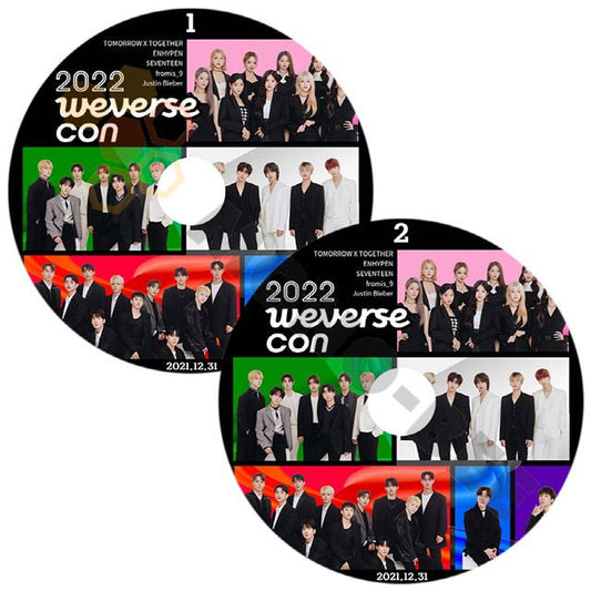 【K-POP DVD] 2022 weverse CONCERT 2枚ＳＥＴ2021.12.31- TXT/ENHYPEN/SEVENTEEN/fromis-9/DVD - mono-bee