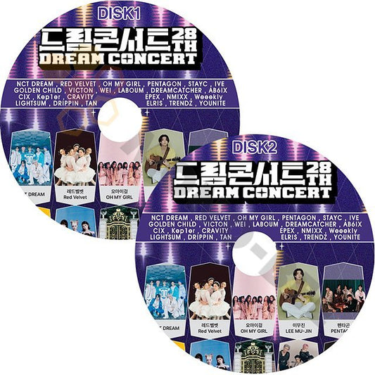[K-POP DVD] 28th DREAM CONCERT 2枚セット2022.06.18 NCT DREAM/PENTAGON/Kep1er/AB6IX/NMIXX/IVE/TAN etc [K-POP DVD] - mono-bee