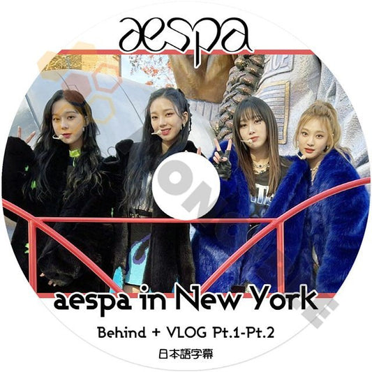 [K-POP DVD] aespa in New York Behind+VLOG Pt.1 - Pt.2 日本語字幕あり aespa エスパ 韓国番組 aespa KPOP DVD - mono-bee
