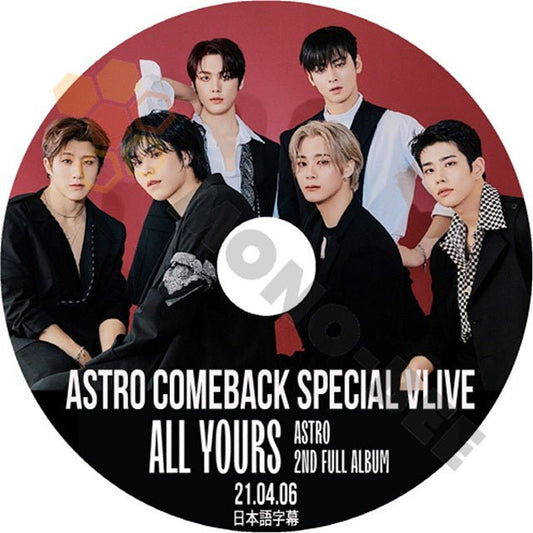 K-POP DVD ASTRO COMEBACK SPECIAL VLIVE ALL YOURS - ASTRO2nd FULLALBUM-日本語字幕あり (2021.04.06 ) アストロ PV KPOP DVD - mono-bee
