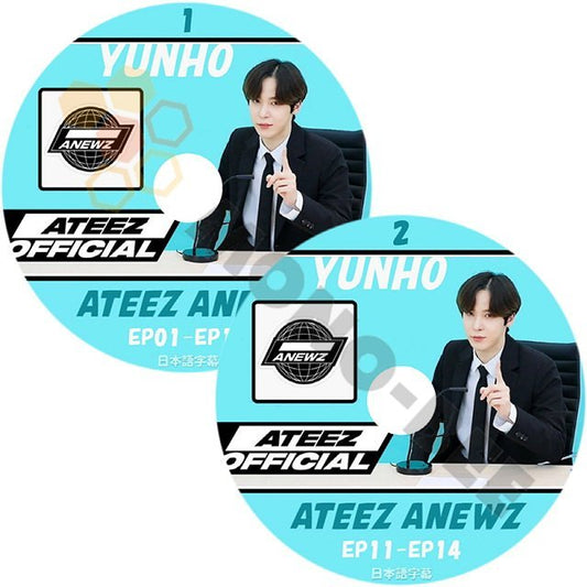 [K-POP DVD] ATEEZ ANEWZ EP 1 - EP 14 2 枚セット日本語字幕あり ATEEZ エーティーズ 韓国番組収録DVD ATEEZ KPOP DVD - mono-bee