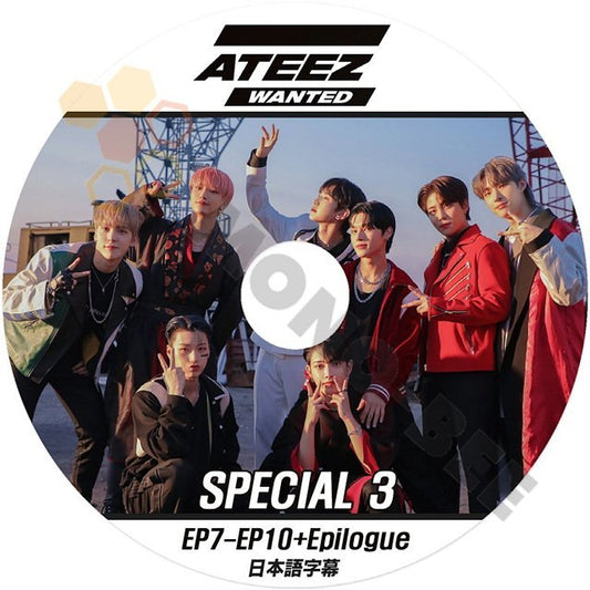 [K-POP DVD] ATEEZ WANTED SPECIAL #3 EP7 - EP10+Epilogue 日本語字幕あり ATTEZ エーティーズ 韓国番組収録 ATTEZ エーティーズ KPOP DVD - mono-bee