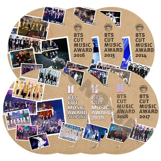 【K-POP DVD] BTS CUT MUSIC AWARD 2014 - 2021 8枚セット BTS 防弾少年団 バンタン AWWRD [K-POP DVD] - mono-bee