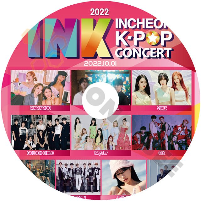 K POP DVD INCHEON K POP CONCERT 2022.10.01 MAMAMOO ASTRO VIVIZ GOLDEN CHILD Kep1er CIX DRIPPIN JO YURI Billlie EPEX - mono-bee