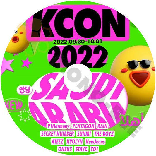 K-POP DVD KCON 2022 in SAUDIARABIA 1DAY-2DAY 2022.9.30 - 2022.10.01 日本語字幕なし ATEEZ THE BOYZ PENTAGON ONEUS STAYC TO1 NewJeans 他 - mono-bee
