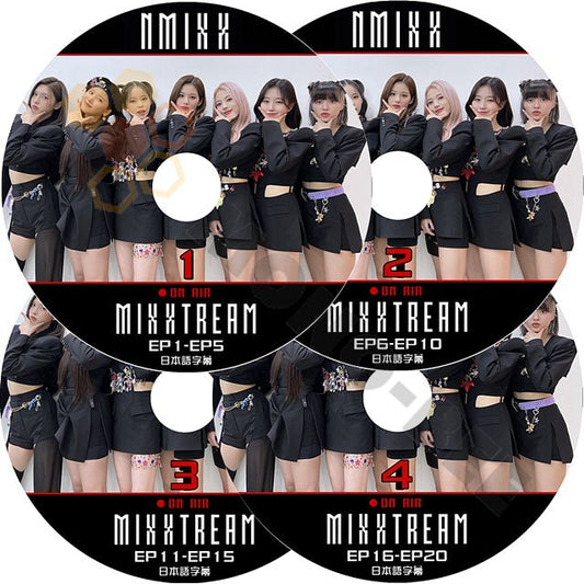 K-POP DVD NMIXX MIXXTREAM 4枚 SET EP01-EP20 日本語字幕あり NMIXX エンミックス リリー ヘウォン ソリュン ジニ ベイ ジウ ギュジン NMIXX KPOP DVD - mono-bee