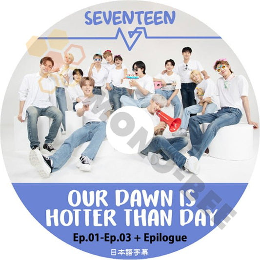 K-POP DVD SEVENTEEN- OUR DAWN IS HOTTER THAN DAY- EP01-EP03+Epilogue 日本語字幕あり セブンティーン セブチ 韓国番組収録DVD KPOP DVD - mono-bee