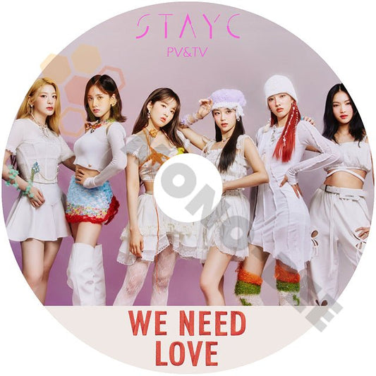 [K-POP DVD] STAYC 2022 2nd PV&TV COLLECTION - WE NEED LOVE - STAYC PV DVD - mono-bee