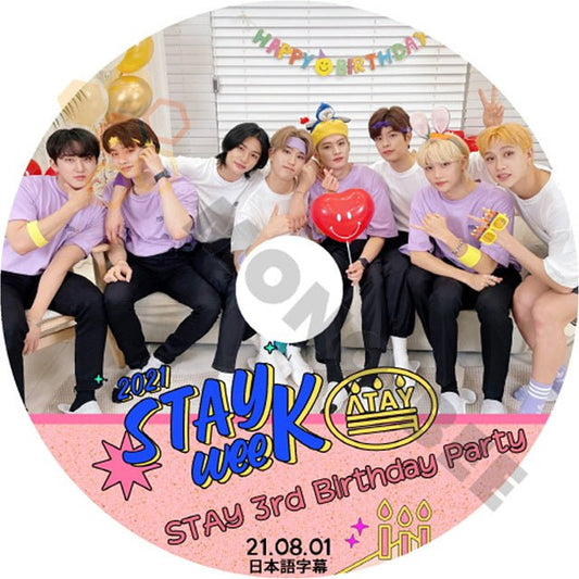K-POP DVD STRAY KIDS 2021STAY WEEK STAY 3rd Birthday Party 2021.08.01 日本語字幕あり Stray Kids ストレイキッズ 韓国番組収録 KPOP DVD - mono-bee