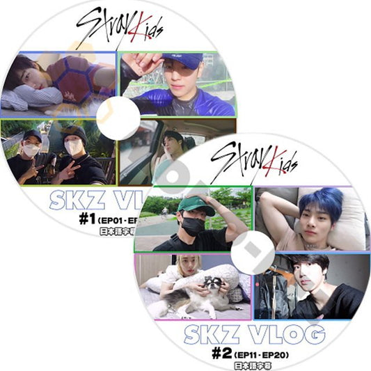 【K-POP DVD] STRAY KIDS SKZ VLOG #1-#2 (EP01-EP20) 2枚 SET (日本語字幕有) - Stray Kids ストレイキッズ 韓国番組収録 STRAY KIDS DVD - mono-bee