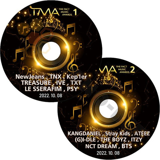 K POP DVD The Fact Music Awards TMA AWARDS 2022 2022.10.08 #1-#2 2枚 SET セット ミュージック アワード 授賞式 祭典 - mono-bee