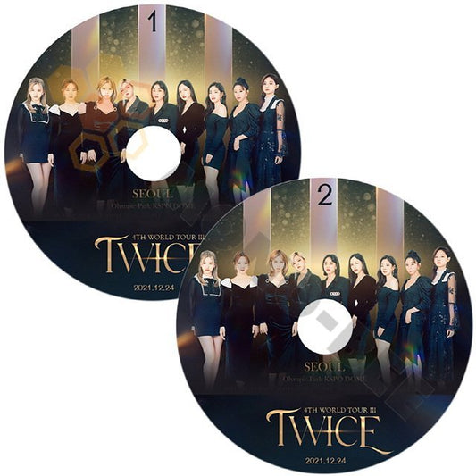 【K-POP DVD] TWICE 4TH WORLD TOUR in SEOUL TWICE PART 1 ,2 2枚セット 2021.12.24 TWICE トゥワイス 【K-POP DVD] - mono-bee