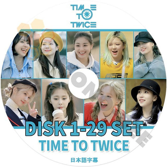 【K-POP DVD] TWICE - TIME TO TWICE { DISK 01- 17--2 } 29枚SET (日本語字幕有) -TWICE トゥワイス韓国番組収録 【K-POP DVD] - mono-bee