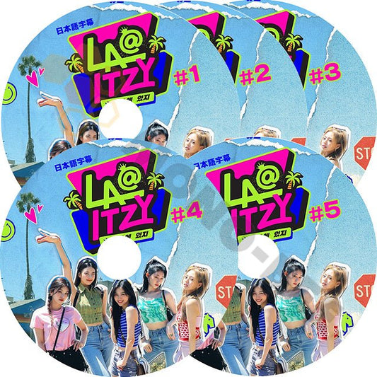 【K-POP DVD】ITZY LA @ ITZY LA にITZY #1 - #5 5枚 SET セット 日本語字幕有 韓国番 組収録DVD - YEJI YUNA LIA RYUJIN CHARYEONG - mono-bee