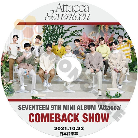 【K-POP DVD】SEVENTEEN 9TH MINI ALBUM 'Attacca' COMEBACK SHOW 2021.10.23(日本語字幕有) - SEVENTEEN セブンティーン - mono-bee
