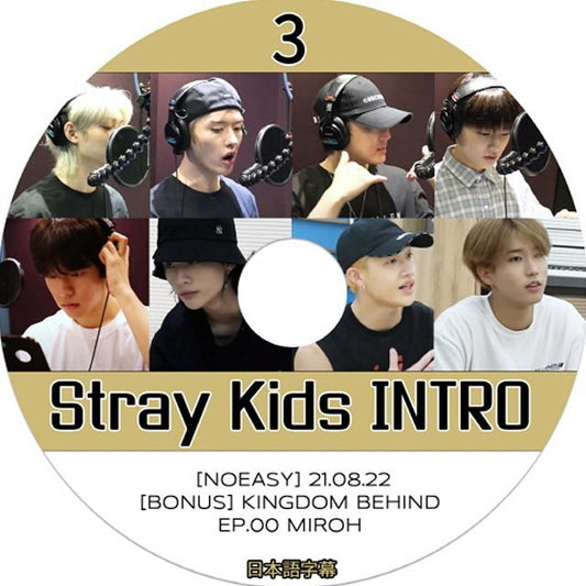 【K-POP DVD】STRAY KIDS ストレ イキッズ INTRO #3 [NO EASY][BONUS]KINGDOM BEHINDなど (日本語字幕有) - STRAY KIDS ストレイ キッズ 韓国番組収録DVD - mono-bee