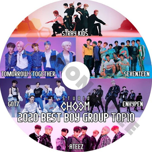【K-POP DVD]STUDIO CHOOM -2020 BEST BOY GROUP TOP10 STRAY KIDS/SEVENTEEN/TXT/ENHYPEN/GOT7/ATEEZ [K-POP DVD] - mono-bee