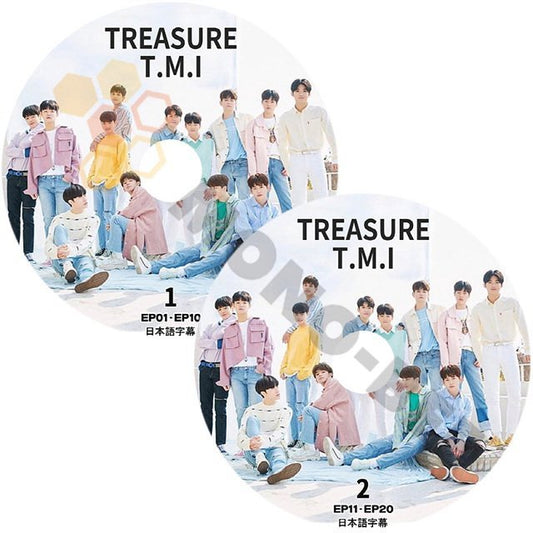 【K-POP DVD】TREASURE トレジャー T.M.I #1,#2 (EP01-EP20) 2枚セット日本語字幕有 - TREASURE トレジャー 韓国番組収録DVD - mono-bee