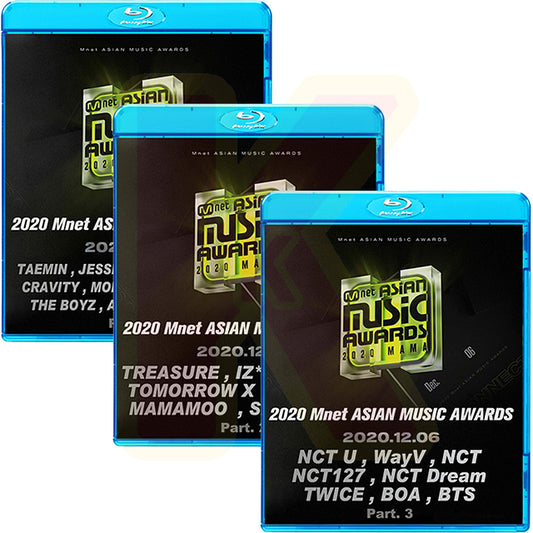 Blu-ray 2020 MAMA Mnet Asia Music Awards 3枚SET (2020.12.06) - 音楽番組収録 Awards ブルーレイ