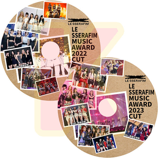 K-POP DVD LE SSERAFIM CUT 2022-2023 MUSIC Awards 2枚Set - MAMA/GDA/KBS/SBS/MMA - ル セラフィム サクラ チェウォン ユンジン カズハ ガラム ウンチェ 韓国番組 IDOL KPOP