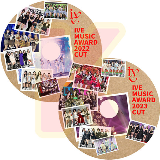 K-POP DVD IVE CUT 2022-2023 MUSIC Awards 2枚Set - MAMA/GDA/KBS/SBS/MMA -  IVE アイブ ユジン ガウル レイ ウォニョン リズ イソ IDOL KPOP DVD