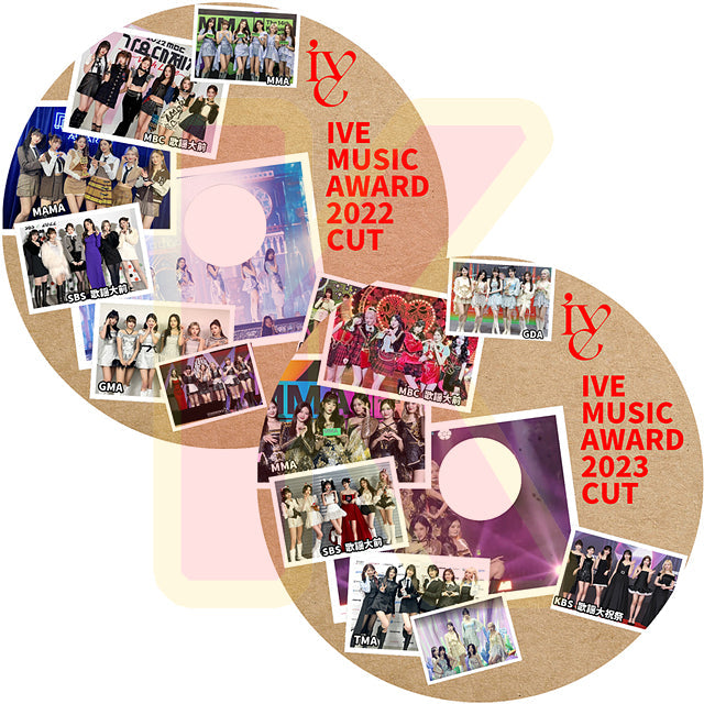 K-POP DVD IVE CUT 2022-2023 MUSIC Awards 2枚Set - MAMA/GDA/KBS/SBS/MMA -  IVE アイブ ユジン ガウル レイ ウォニョン リズ イソ IDOL KPOP DVD