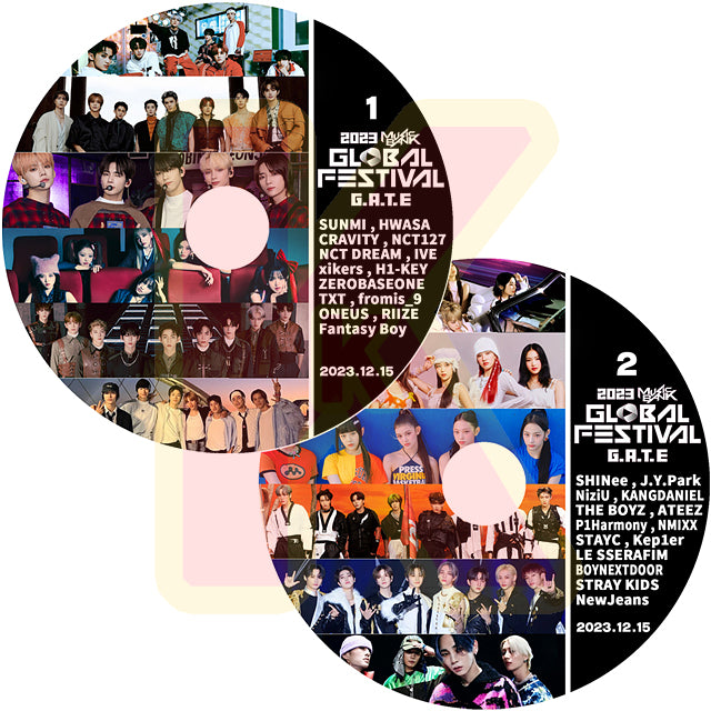 K-POP DVD 2023 KBS Music Bank Global Festival 2枚Set 2023.12.15 SHINEE/ STRAY KIDS/ NCT/ LE SSERAFIM/ aespa/ TXT/ IVE/ ATEEZ/ ONEUS 外