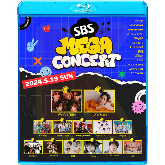 Blu-ray DVD SBS MEGA CONCERT 2024.05.19 - BOYNEXTDOOR / SHINee TAEMIN / THE BOYZ / WayV NCT TEN / ZEROBASEONE / BTOB 他 - KPOP ブルーレイ