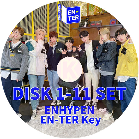 K-POP DVD ENHYPEN EN-TER KEY 11枚SET EP01-EP170 日本語字幕あり ENHYPEN エンハイフン KPOP DVD