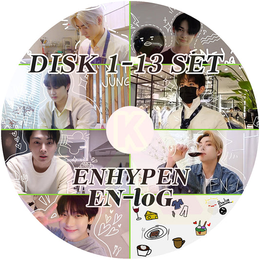 K-POP DVD ENHYPEN LOG 13枚SET EP01-EP39 日本語字幕あり ENHYPEN エンハイフン KPOP DVD