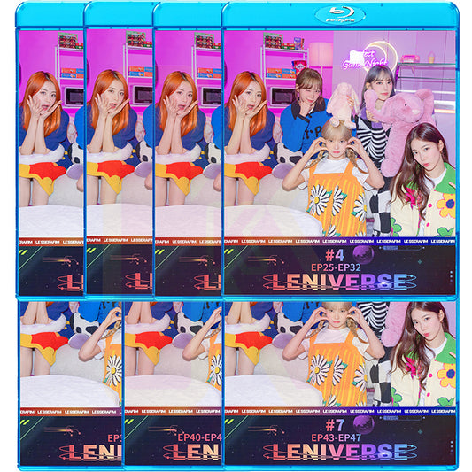 Blu-ray LE SSERAFIM LENIVERSE 7枚SET EP01-EP47 日本語字幕あり ル セラフィム LESSERAFIM K-POP ブルーレイ