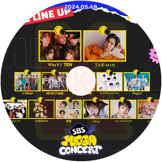 K-POP DVD SBS MEGA CONCERT 2024.05.19 - BOYNEXTDOOR / SHINee TAEMIN / THE BOYZ / WayV NCT TEN / ZEROBASEONE / BTOB 他 - KPOP DVD
