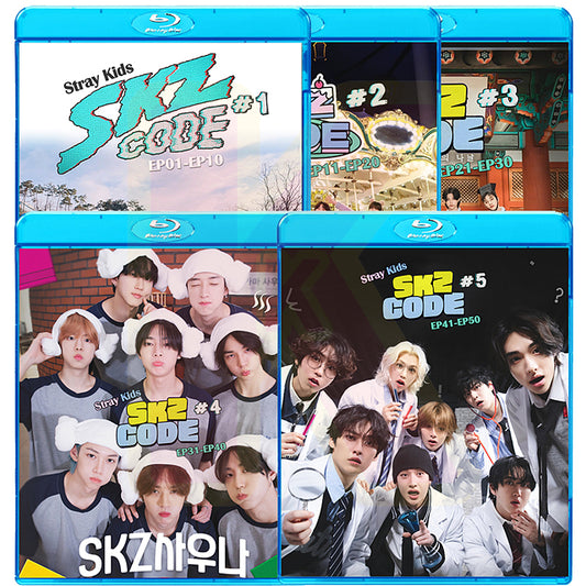 Blu-ray STRAY KIDS SKZ CODE 5枚SET EP01-EP50 日本語字幕あり K-POP ブルーレイ Stray Kids ストレイキッズ ブルーレイ