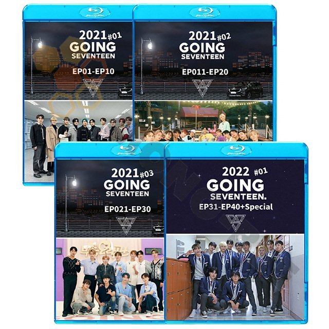 [Blu-ray ]SEVENTEEN 2022 - 2021 GOING SEVENTEEN #1-#4 EP01-EP40 (4枚セット)日本語字幕あり SEVENTEEN セブンティーン セブチ 韓国番組 ブルーレイ - mono-bee