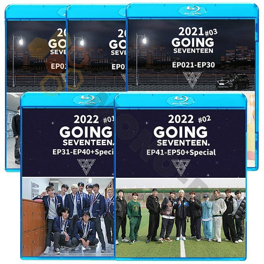 [K-POP Blu-ray ] SEVENTEEN 2021,2022 GOING SEVENTEEN 5枚セット日本語字幕あり 韓国番組 セブンティーン セブチ SEVENTEEN ブルーレイ - mono-bee