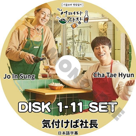 {K-POP DVD} 韓国番組収録- 気付けば社長 (#1 - #11 )11枚SET (完) 日本語字幕あり JO IN SUNG チョインソン CHA TAE HYUN チャテヒョン KPOP DVD - mono-bee