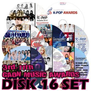 【K-POP DVD] 3rd - 11th GAON MUSIC AWARDS DISK 16枚 SET - MUSIC AWARDS DVD 【K-POP DVD] - mono-bee