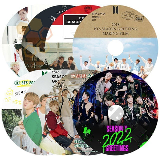 [K-POP DVD] BTS 2015-2022 SEASON'S GREETINGS 8枚SET シーズングリーティング 日本語字幕あり バンタン BANGTAN KPOP DVD - mono-bee