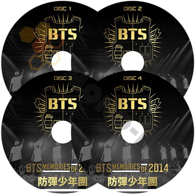 [K-POP DVD] BTS BANGTAN MEMORIES OF 2014 4枚SET 日本語字幕あり 防弾少年団 バンタン 韓国番組収録DVD BANGTAN KPOP DVD - mono-bee