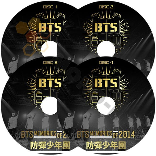 [K-POP DVD] BTS BANGTAN MEMORIES OF 2014 4枚SET 日本語字幕あり 防弾少年団 バンタン 韓国番組収録DVD BANGTAN KPOP DVD - mono-bee